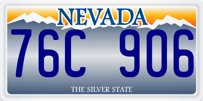 NV license plate 76C906