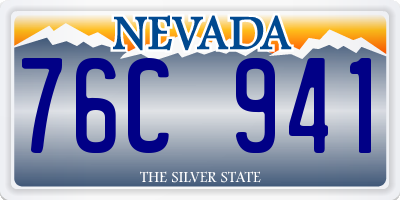 NV license plate 76C941