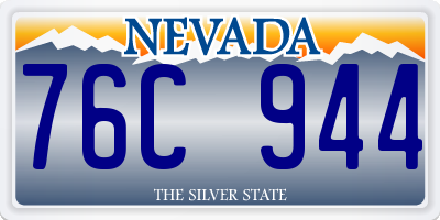 NV license plate 76C944