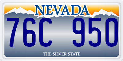 NV license plate 76C950