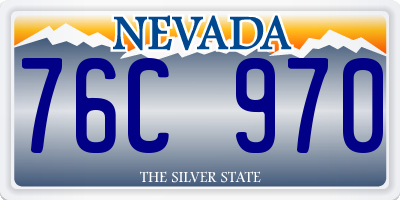NV license plate 76C970