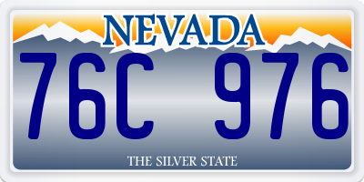 NV license plate 76C976