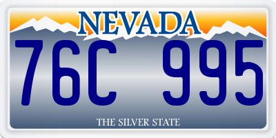 NV license plate 76C995