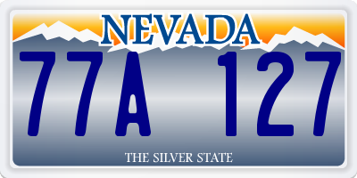 NV license plate 77A127