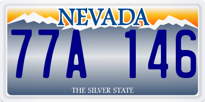 NV license plate 77A146