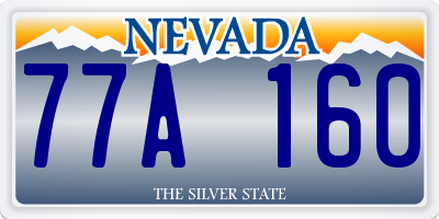 NV license plate 77A160