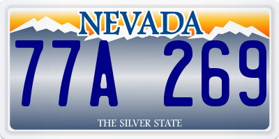 NV license plate 77A269