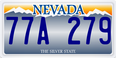NV license plate 77A279