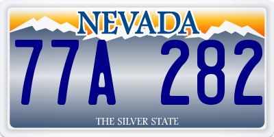 NV license plate 77A282
