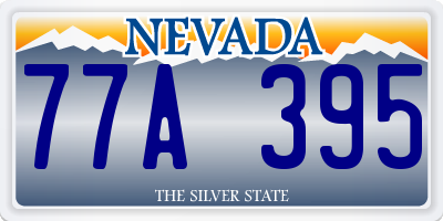 NV license plate 77A395