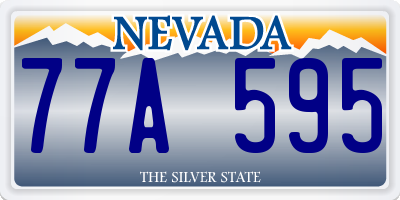 NV license plate 77A595