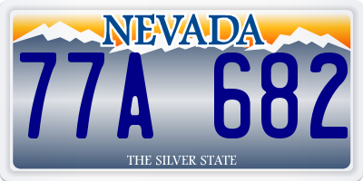 NV license plate 77A682