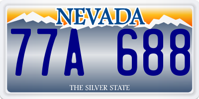 NV license plate 77A688