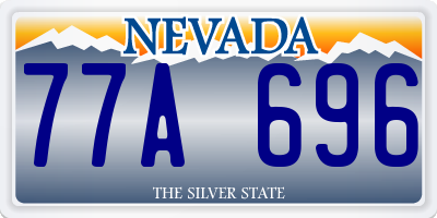 NV license plate 77A696