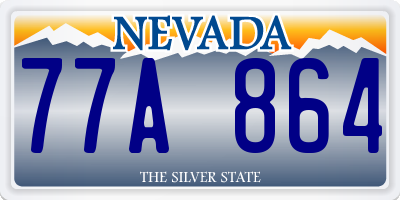 NV license plate 77A864