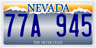 NV license plate 77A945