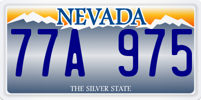 NV license plate 77A975