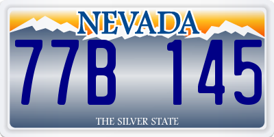 NV license plate 77B145