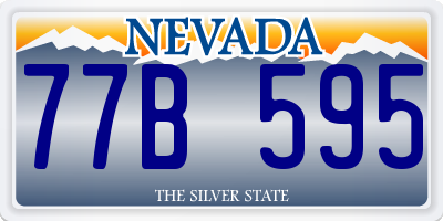 NV license plate 77B595