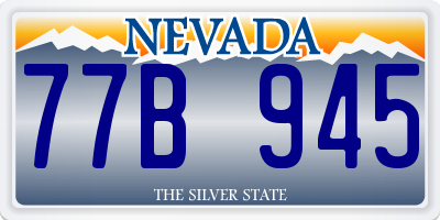 NV license plate 77B945