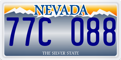 NV license plate 77C088
