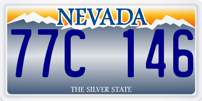 NV license plate 77C146