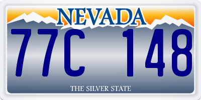 NV license plate 77C148