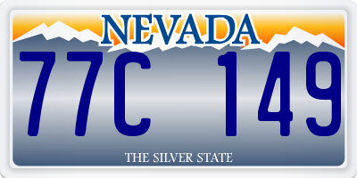 NV license plate 77C149