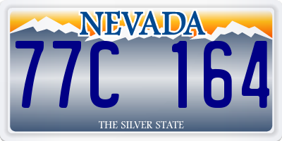 NV license plate 77C164