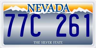 NV license plate 77C261