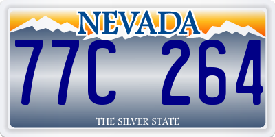 NV license plate 77C264