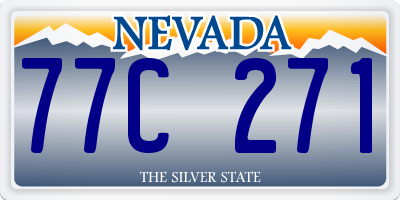 NV license plate 77C271