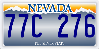 NV license plate 77C276