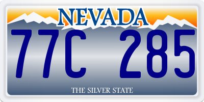 NV license plate 77C285