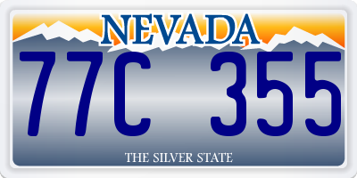 NV license plate 77C355