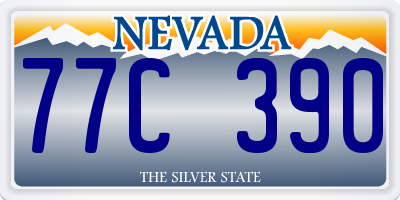 NV license plate 77C390