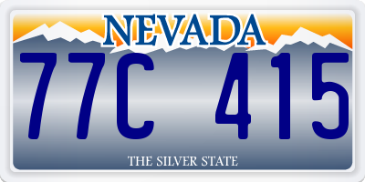 NV license plate 77C415