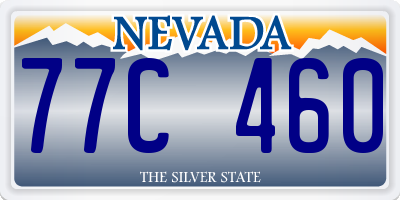 NV license plate 77C460