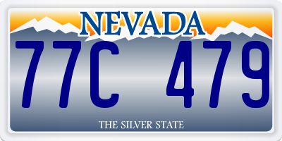 NV license plate 77C479