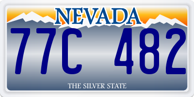 NV license plate 77C482