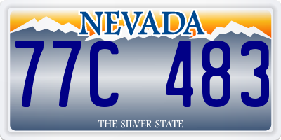 NV license plate 77C483