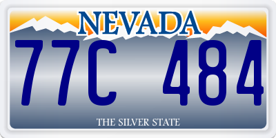 NV license plate 77C484