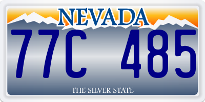NV license plate 77C485