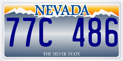 NV license plate 77C486