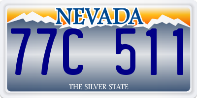NV license plate 77C511