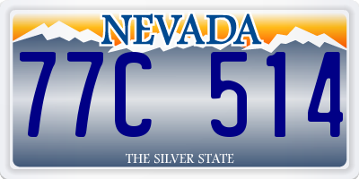 NV license plate 77C514