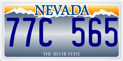 NV license plate 77C565