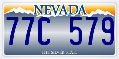 NV license plate 77C579