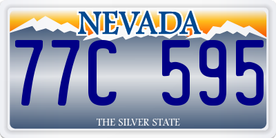 NV license plate 77C595
