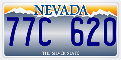 NV license plate 77C620